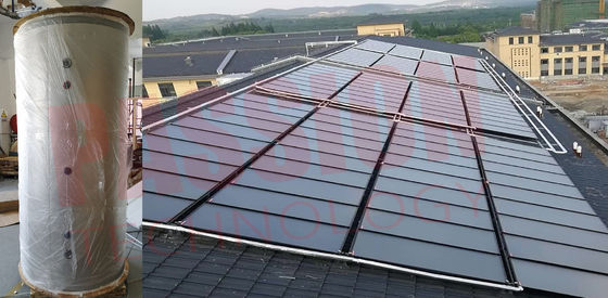 2000L Düz tabakalı basınçlı güneş su ısıtıcısı Düz panel güneş ısıtıcı kolektör