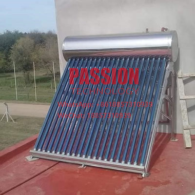 300L 304 Paslanmaz Çelik Basınçlı Güneş Enerjili Su Isıtıcı 200L Isı Borusu Güneş Kolektörü