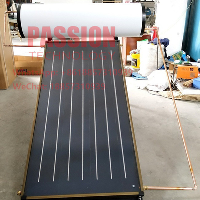 200L Basınçlı Düz ​​Plaka Güneş Enerjili Su Isıtıcı 2m2 Düz Panel Güneş Kollektörü