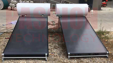 150L Düz Plaka Basınçlı Güneş Enerjili Su Isıtıcı, Güneş Sıcak Su Sistemi Beyaz Boyalı Çelik Dış Tank
