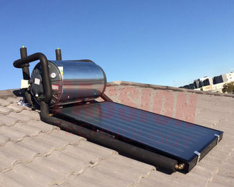 150L 300L Düz Plakalı Basınçlı Güneş Enerjili Su Isıtıcı, Güneş Sıcak Su Sistemi Geysers