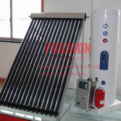 500L Bölünmüş Basınçlı Güneş Su Isıtması Bakır Bobin 50Tubes Isı Borusu Güneş Kollektörü